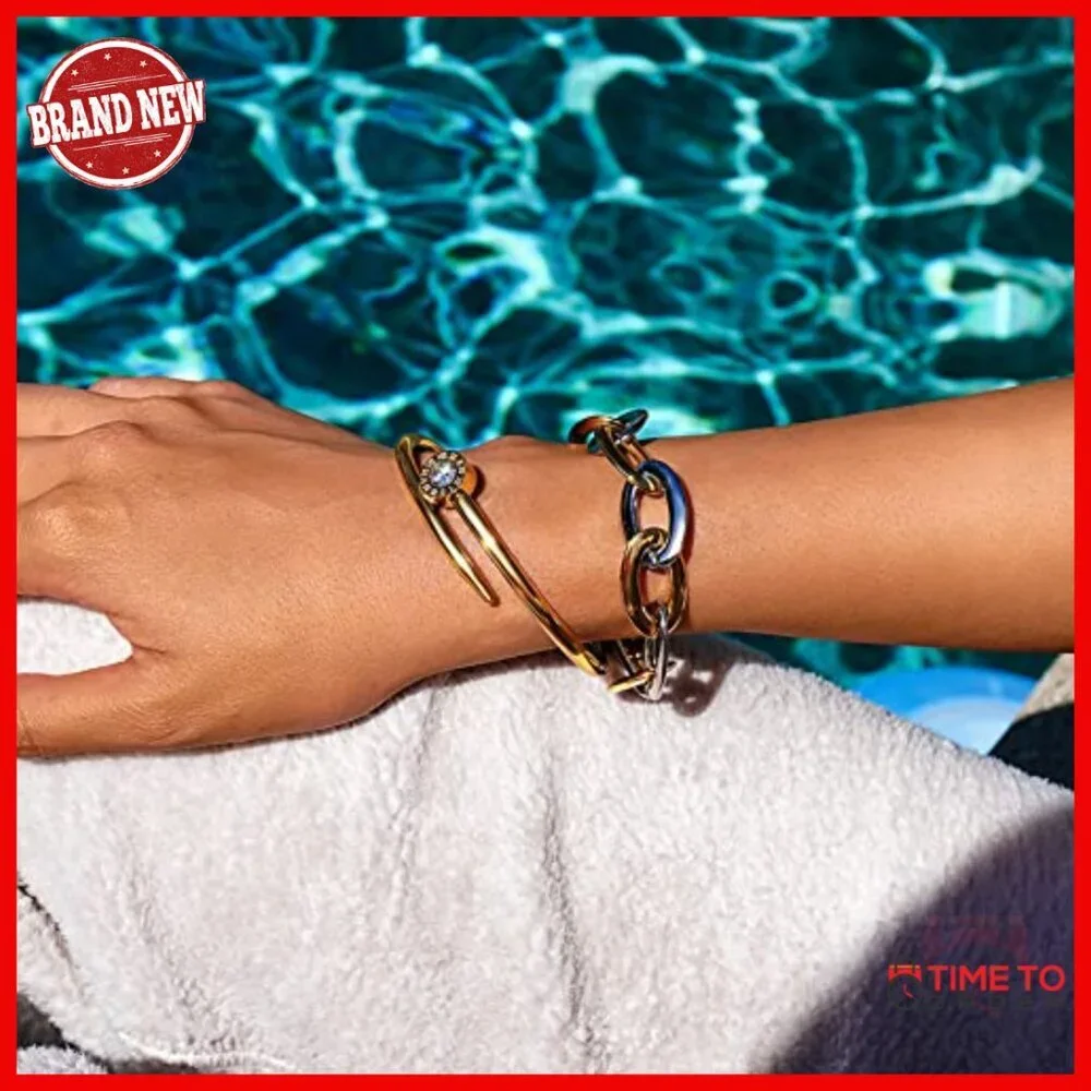 Adjustable Stainless Steel Link Bracelet, Fits 7-9 Inch Wrists, Gift Ready